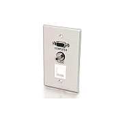 C2G Vga, 3.5mm & One Keystone Wall Plate (40572)