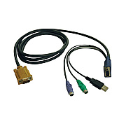 Tripp Lite 10ft Usb Ps/2 Kvm Switch Cable Kit Combo (P778010)