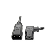 Tripp Lite 2ft Power Cord 18awg C14/left Angle C13 (P00400213LA)