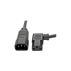Tripp Lite 2ft Power Cord 18awg C14/left Angle C13 (P00400213LA)