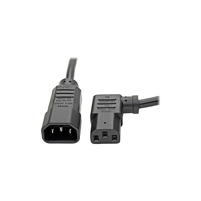 Tripp Lite 2ft Power Cord 18awg C14/left Angle C13 (P00400213LA)