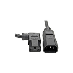 Tripp Lite 2ft Power Cord 18awg C14/right Angle C13 (P00400213RA)