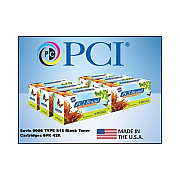 PCI Brand Compatible Savin 9906 6-pack Black Toner Ctgs 42000 Page Yld For Savin 3515/3515f/3515mf/816/816f/816mf/917/917f/917spf Made In Usa (9906PCI)