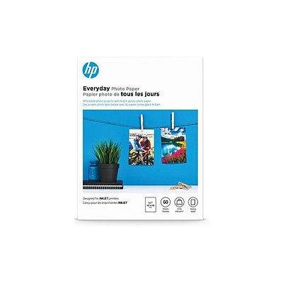 HP Everyday 5x7, 60 Sh Photo Paper (CH097A)