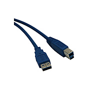 Tripp Lite 15ft Usb Device Cable Superspeed Mm Blue (U322015)