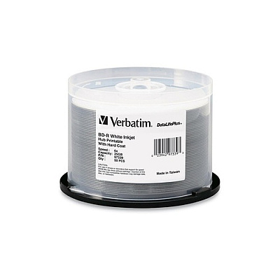 Verbatim Bd-r 25gb 16x White Inkjet Print 50pk (97339)