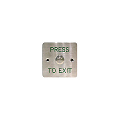 Geovision Pb22 Push Button (w:86mm Green Word) (81PB220001)