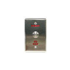 Geovision Pb41 Push Button (w:76mm Red Word) (81PB410001)