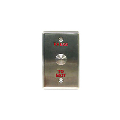 Geovision Pb41 Push Button (w:76mm Red Word) (81PB410001)