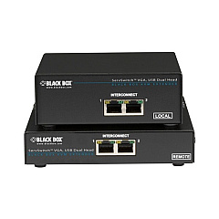 Black Box Kvm Extender - Dual Vga, Usb, Dual-access, Catx, Gsa, Taa (ACU6201A)