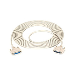 Black Box Rs-232 Serial Cable - Shielded, Pvc, Molded, Db25 Male/female With Thumbscrews, 25-ft. (7.6-m) (BC00714)
