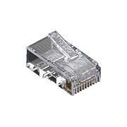 Black Box Cat5e Modular Plug For Round Solid/stranded Cable - Unshielded - 50-pack, Gsa, Taa (C5EMPU50PAK)
