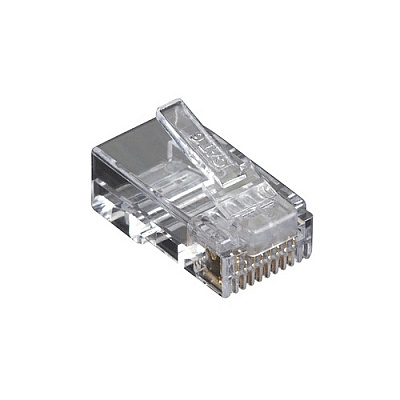 Black Box Cat6 Modular Plug For Round Solid/stranded Cable - Unshielded - 50-pack, Gsa, Taa (C6MPU50PAK)