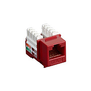 Black Box Cat5e Keystone Jack - Unshielded, Rj45, Red (CAT5EJRD)