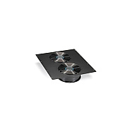 Black Box Dual 10" Fan (1100-cfm) Top Panel For Elite Cabinets - 220 Vac, Gsa, Taa (ECTOP2F10220)