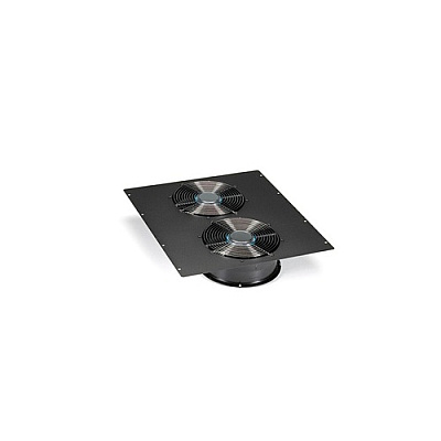 Black Box Dual 10" Fan (1100-cfm) Top Panel For Elite Cabinets - 220 Vac, Gsa, Taa (ECTOP2F10220)