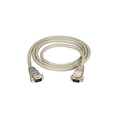 Black Box Rs232 Shielded Cable - Metal Hood, Db9 Male/male, 50-ft. (15.2-m) (EDN12H0050MM)