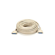 Black Box Rs232 Shielded Cable - Plastic Hood, Db25 Female/female, 25-conductor, 50-ft. (15.2-m), Gsa, Taa (EDN25C0050FF)