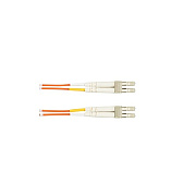 Black Box Om1 62.5/125 Multimode Fiber Optic Patch Cable - Ofnr Pvc, Lc To Lc, Orange, 2-m (6.5-ft.) (EFN110002MLCLC)