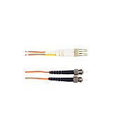 Black Box Om1 62.5/125 Multimode Fiber Optic Patch Cable - Ofnr Pvc, St To Lc, Orange, 2-m (6.5-ft.) (EFN110002MSTLC)