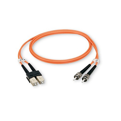 Black Box Om1 62.5/125 Multimode Fiber Optic Patch Cable - Ofnr Pvc, Sc, Orange, 3-m (9.8-ft.) (EFN110003MSC)