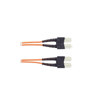 Black Box Om1 62.5/125 Multimode Fiber Optic Patch Cable - Ofnr Pvc, Sc To Sc, Orange, 15-m (49.2-ft.) (EFN110015MSCSC)