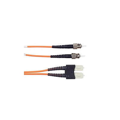 Black Box Om1 62.5/125 Multimode Fiber Optic Patch Cable - Ofnr Pvc, St To Sc, Orange, 15-m (49.2-ft.) (EFN110015MSTSC)