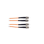 Black Box Om1 62.5/125 Multimode Fiber Optic Patch Cable - Ofnr Pvc, St To St, Orange, 20-m (65.6-ft.) (EFN110020MSTST)