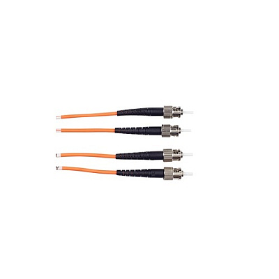 Black Box Om1 62.5/125 Multimode Fiber Optic Patch Cable - Ofnr Pvc, St To St, Orange, 20-m (65.6-ft.) (EFN110020MSTST)