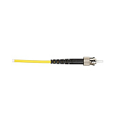 Black Box Os2 9/125 Singlemode Fiber Optic Patch Cable - Ofnr Pvc, St To St, Yellow, 2-m (6.5-ft.) (EFN310002MSTST)