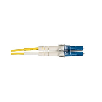 Black Box Os2 9/125 Singlemode Fiber Optic Patch Cable - Ofnr Pvc, Lc To Lc, Yellow, 5-m (16.4-ft.) (EFN310005MLCLC)
