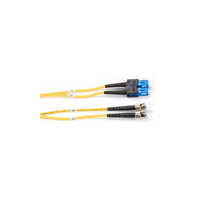 Black Box Os2 9/125 Singlemode Fiber Optic Patch Cable - Ofnr Pvc, St To Sc, Yellow, 5-m (16.4-ft.) (EFN310005MSTSC)