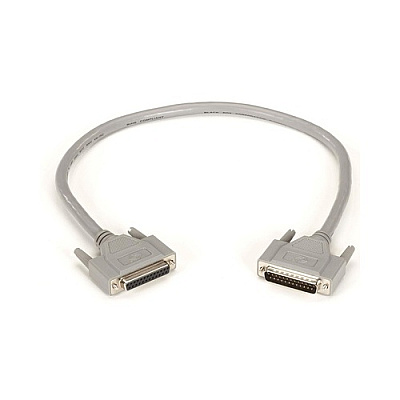 Black Box Rs232 Double Shielded Cable - Molded Hood, Db25 Male/female, 25-conductor, 2-ft. (0.6-m) (EGM25C0002MF)