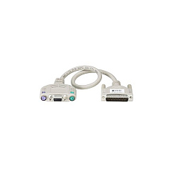 Black Box Kvm User Cable - Db25, Vga, Ps/2, 20-ft. (6.0-m) (EHN1540020)