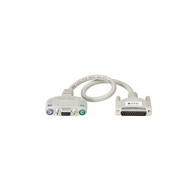 Black Box Kvm User Cable, Keyboard/monitor/mouse Cable With Audio - Ps, Ps/2 Standard, 1-ft. (0.3-m) (EHN154A0001)