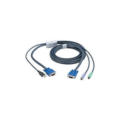 Black Box Kvm Flash Cable - Vga, Ps/2 To Usb, 6-ft. (1.8-m) (EHN4280006)
