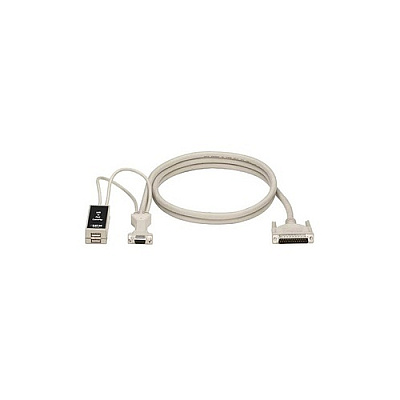 Black Box Kvm User Cable - Db25, Vga, Usb, 1-ft. (0.3-m), Gsa, Taa (EHNUSB0001)