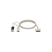 Black Box Kvm User Cable - Db25, Vga, Usb, 10-ft. (3.0-m), Gsa, Taa (EHNUSB0010)