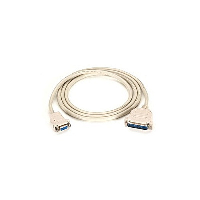 Black Box Premium At Modem Cable - Db9 Female/db25 Male, 9-conductor, 24 Awg, 50-ft. (15.2-m) (EVMTBMC0050)