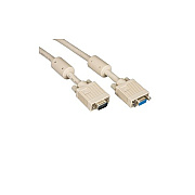 Black Box Vga Video Cable With Ferrite Core - Male/female, Beige, 5-ft. (1.5-m) (EVNPS060005MF)