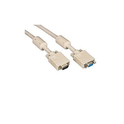 Black Box Vga Video Cable With Ferrite Core - Male/female, Beige, 10-ft. (3.0-m) (EVNPS060010MF)
