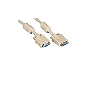 Black Box Vga Video Cable With Ferrite Core - Female/female, Beige, 20-ft. (6.0-m) (EVNPS060020FF)