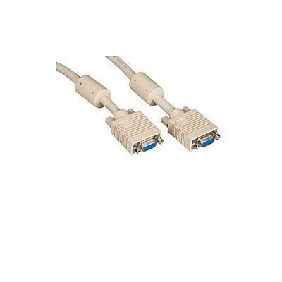 Black Box Vga Video Cable With Ferrite Core - Female/female, Beige, 20-ft. (6.0-m) (EVNPS060020FF)