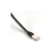 Black Box Cat6 400-mhz Molded Boot Solid Ethernet Patch Cable-shielded(f/utp),cmp Plenum(rj45 M/m), Black, 15-ft.(4.6-m),gsa,taa (EVNSL0273BK0015)