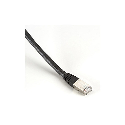 Black Box Cat6 400-mhz Molded Boot Solid Ethernet Patch Cable-shielded(f/utp),cmp Plenum(rj45 M/m), Black, 15-ft.(4.6-m),gsa,taa (EVNSL0273BK0015)