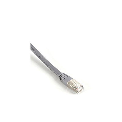 Black Box Cat6 400-mhz Molded Boot Solid Ethernet Patch Cable - Shielded (f/utp), Cmp Plenum (rj45 M/m), Gray, 30-ft. (9.1-m), Gsa, Taa (EVNSL0273GY0030)