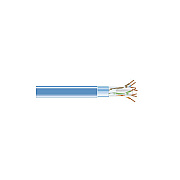 Black Box Cat6 400-mhz Solid Ethernet Bulk Cable - Shielded (f/utp), Cmr Pvc, Blue, 1000-ft. (304.8-m) Spool, Taa (EVNSL0601A1000)