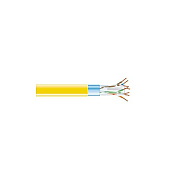 Black Box Cat6 400-mhz Solid Ethernet Bulk Cable - Shielded (f/utp), Cmr Pvc, Yellow, 1000-ft. (304.8-m) Spool (EVNSL0604A1000)