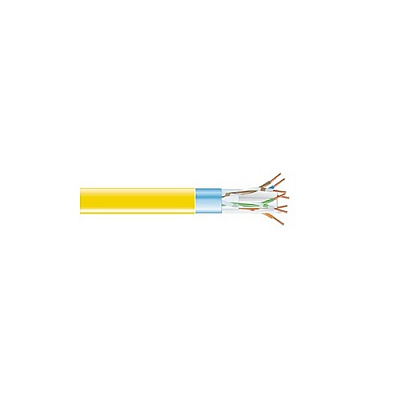 Black Box Cat6 400-mhz Solid Ethernet Bulk Cable - Shielded (f/utp), Cmr Pvc, Yellow, 1000-ft. (304.8-m) Spool (EVNSL0604A1000)