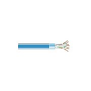 Black Box Cat6 400-mhz Solid Ethernet Bulk Cable - Shielded (f/utp), Cmp Plenum, Blue, 1000-ft. (304.8-m) Spool, Gsa, Taa (EVNSL0611A1000)